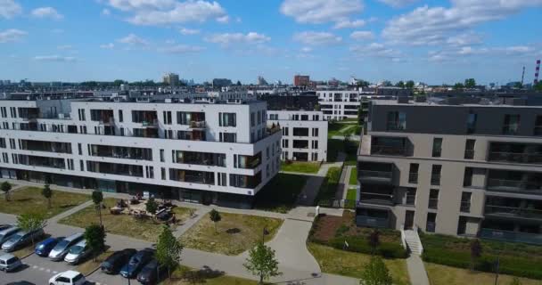 Complex Of Apartments. Aerial Shot — Stock Video