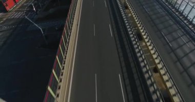 Köprü otoyol. Hava yakından atış