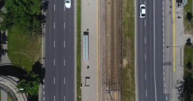 Varşova, Polonya: Atış azalan. City Road görünümünü aşağı üst