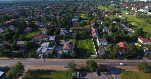 Aerial View Of Residential Houses — Stock Video