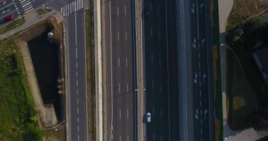 Otoyol kavşağı havai görünümü