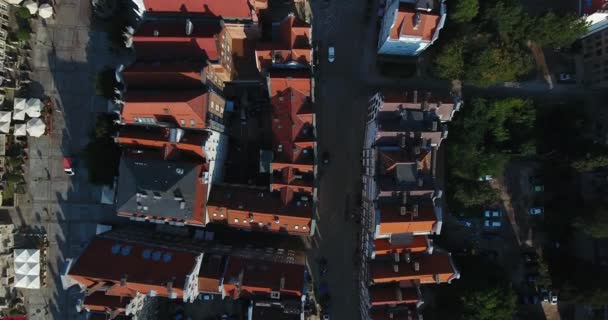 Telhados Cidade Velha Gdansk Polônia — Vídeo de Stock
