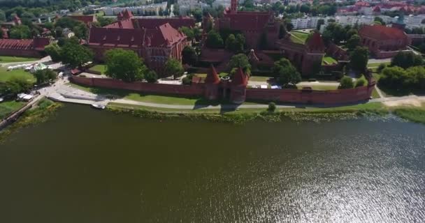 Castle Of The Teutonic Order In Malbork — Stock Video