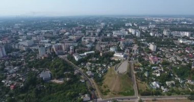 Cherkasy şehrin panoramik çekim kurma