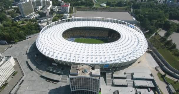 Latające Nad Stadion Narodowy Kijowie Drone Strzał 2018 Kijów Ukraina — Wideo stockowe