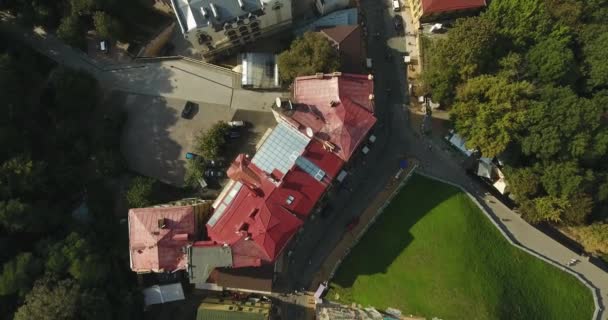 从上往下看圣安德鲁的教会 乌克兰 — 图库视频影像