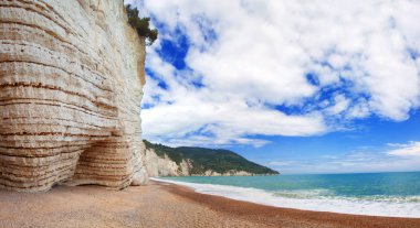İtalya'da Panorama yaz plajı