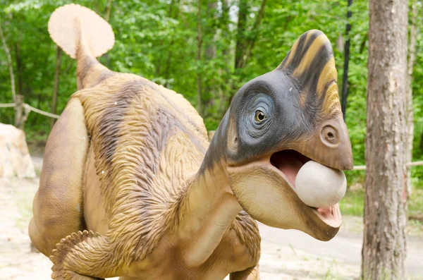 Belgorod Russland Mai 2018 Dinosaurierpark Modell Eines Dinosauriers Der Ein — Stockfoto