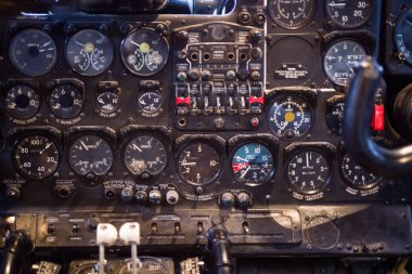 Eski Sovyet turboprop uçak 24 bir Pano. 1979 yılında üretim dışında uçak. 