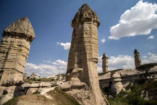 Cappadocia, Turkey. A view of the Love valley. Sandstone formations in Cappadocia, Turkey