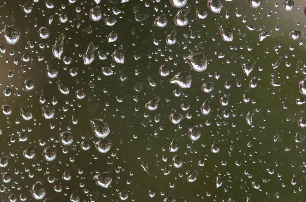 Drops Rain Window Glass Blurred Background Selective Focus — Stock Photo, Image