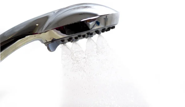 Jets Water Flow Shower Head Selective Focus — Stock Photo, Image