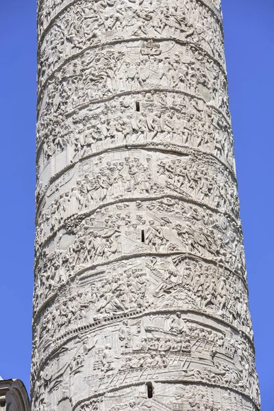 Roma Coluna Trajano Retrata História Conquista Dácia Pelo Imperador Trajano — Fotografia de Stock