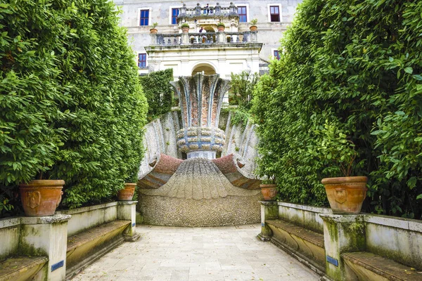 Fuente Creada Por Bernini Los Famosos Jardines Villa Este Cerca —  Fotos de Stock