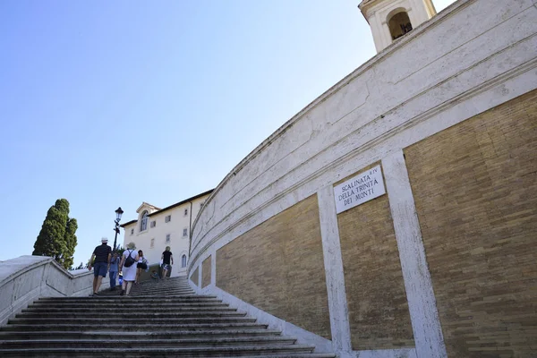 Rome Italie Eglise Trinité Des Montagnes Escalier Trinit Dei Monti — Photo