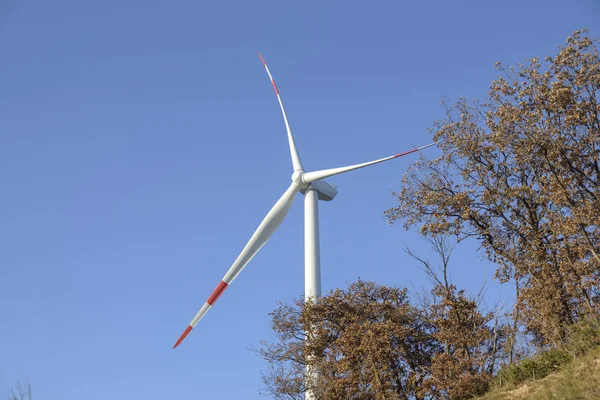 Zöld Energia Szélmalom Megújuló Energia Termelése Trentino Olaszország — Stock Fotó