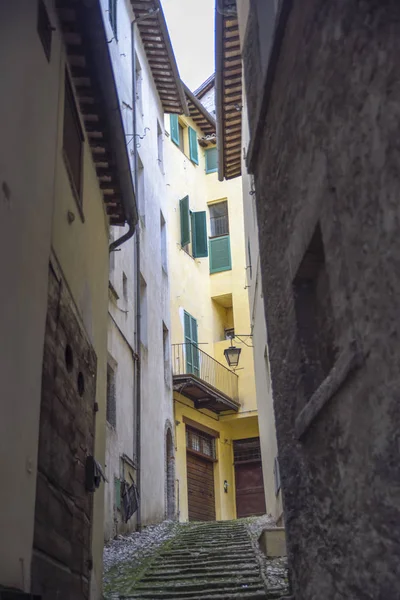 Italienisches Dorf Gasse Spoleto Italien — Stockfoto