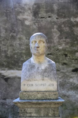 Afrikalı Scipio siyasi ve askeri Antik Roma heykel temsil