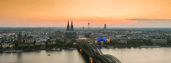 Panorama Města Kolína Nad Rýnem — Stock fotografie