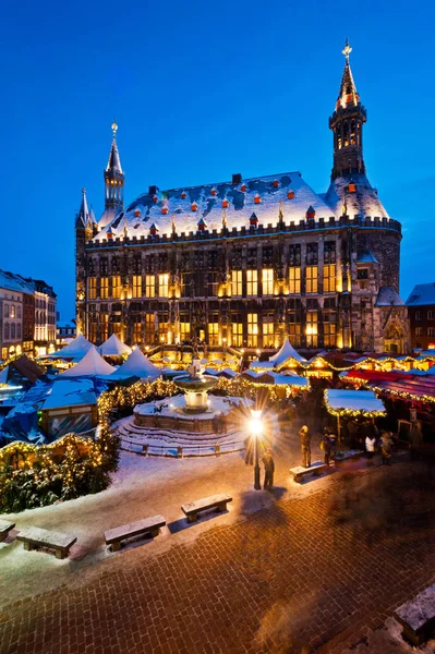 Aachen Christmas Market Winter — Stock Photo, Image