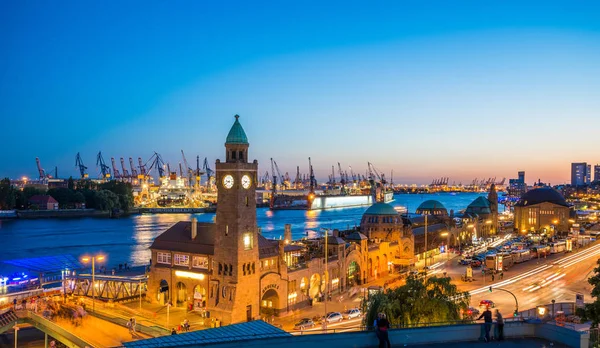 Hamburg Alman Harbour City — Stok fotoğraf