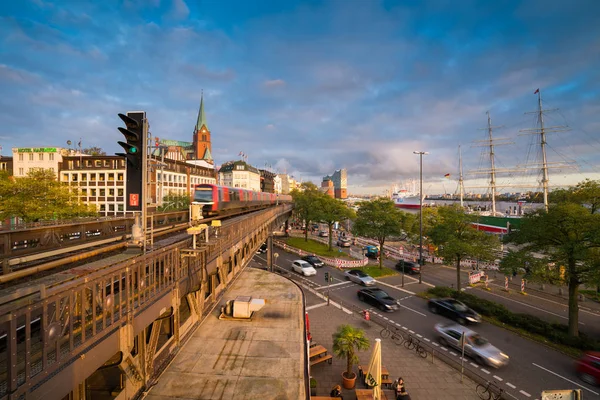 Fuga Cidade Porto Hamburgo — Fotografia de Stock