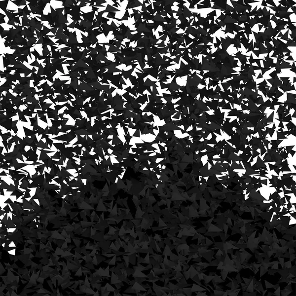 Schwarzes Dreieck Chaos Hintergrund — Stockvektor