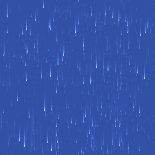 Textura Chuva Azul Sem Costura — Vetor de Stock