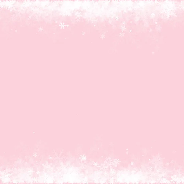 Pastell Weihnachten Schneeflocken Hintergrund — Stockvektor