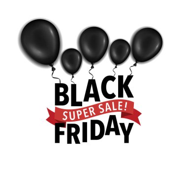 Siyah Cuma Poster tasarımı 