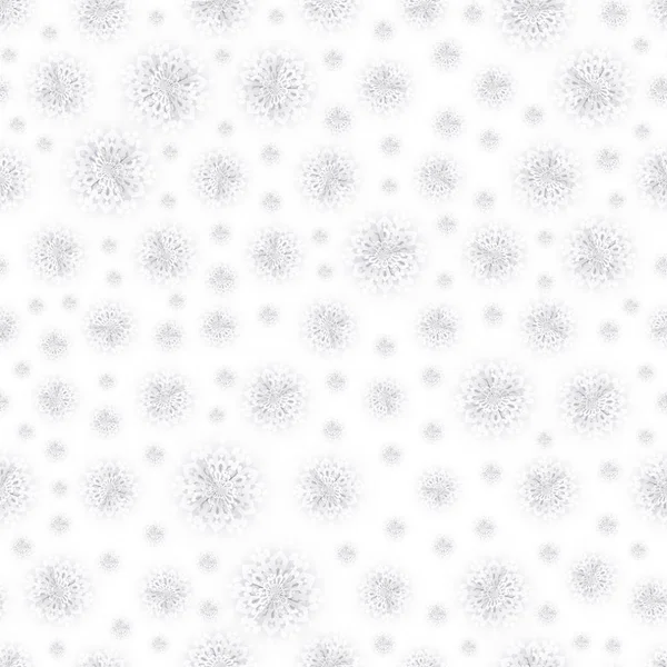 Nahtlose Weiße Papierschneeflocken Textur — Stockvektor