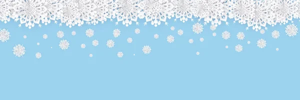 Χριστούγεννα Φόντο Χαρτί Νιφάδες Χιονιού — Διανυσματικό Αρχείο