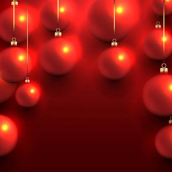 빨간색 크리스마스 디자인 — 스톡 벡터