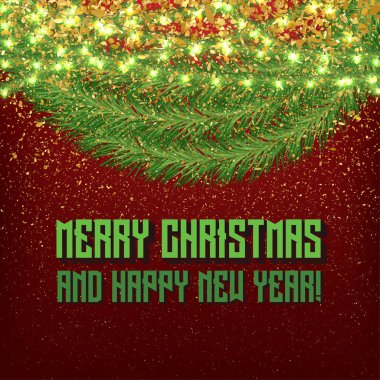 Mutlu Noeller tasarım ile ışık ve çelenk