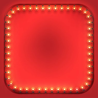 Noel çerçeve ışık ampuller ile