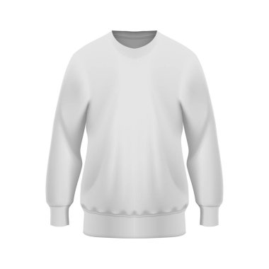 Beyaz vektör kazak Mockup