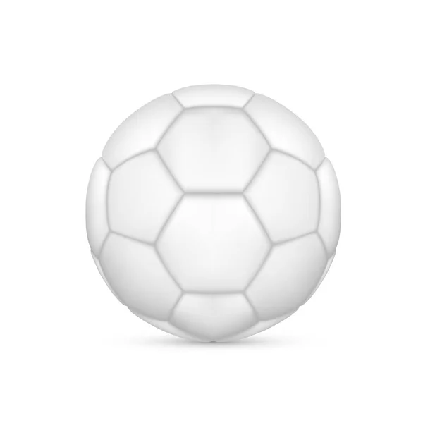 Blanco Vector Balón Fútbol — Vector de stock