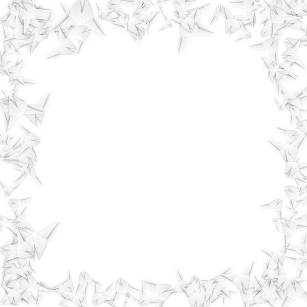 Fehér Könyv Orignami Pillangók — Stock Vector