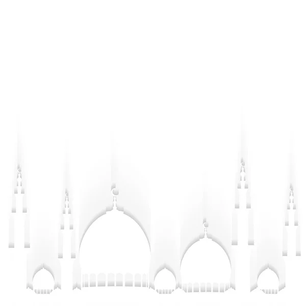 Ramadan Kareem Moskee Achtergrond — Stockvector