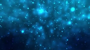Mavi Bokeh Işıklar Arka Plan Animasyon