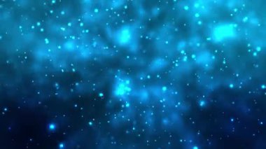 Mavi Bokeh Işıklar Arka Plan Animasyon