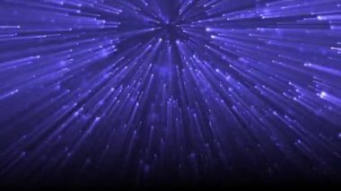 Işık Işınları Mavi Video Arka Plan ile Parçacıklar