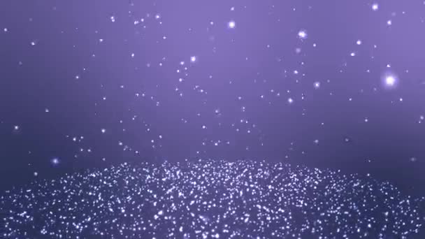 Fallender Schnee Blau Video Hintergrund — Stockvideo