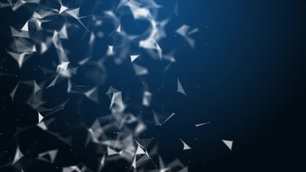 Résumé Technique Polgyonal Arrière-plan Animation avec Triangles 