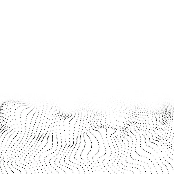 ダイナミック波状メッシュの背景 — ストックベクタ