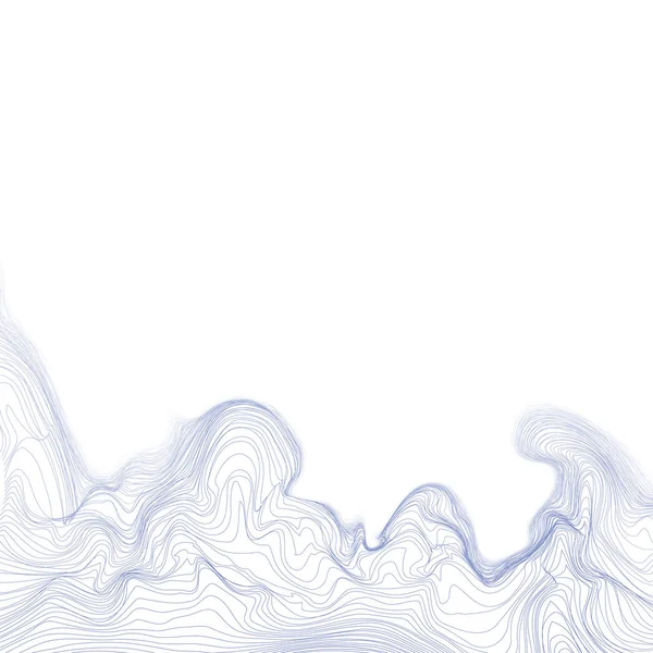 Динамические Синие Векторные Волны — стоковый вектор
