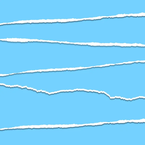 青いリッピングまたは破れた用紙の背景 — ストックベクタ