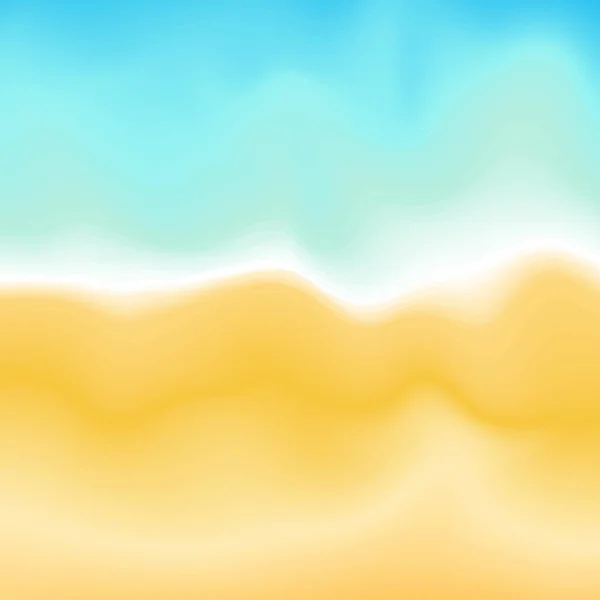 Мягкий Летний Пляж Рисование Песком Морской Водой — стоковый вектор