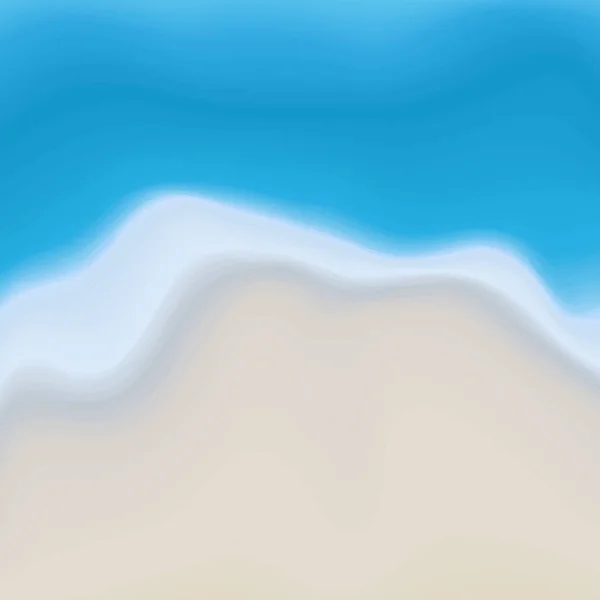 砂と海水を使った柔らかい夏のビーチドローイング — ストックベクタ