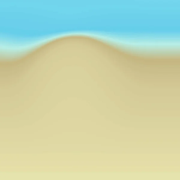 砂と海水を使った柔らかい夏のビーチドローイング — ストックベクタ